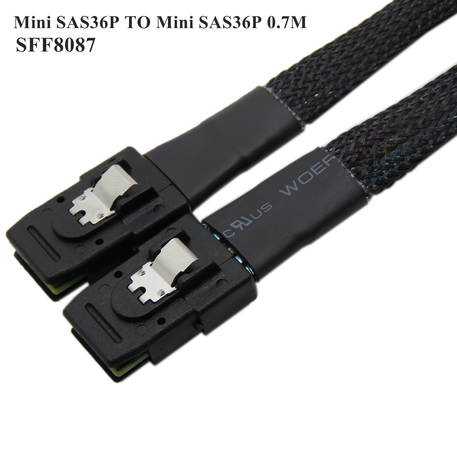 36Pin Left Angle Male to Internal Mini SAS 0.75 Meter SFF-8087 SFF-8087 CableCreation Internal Mini SAS 36Pin Male Cable