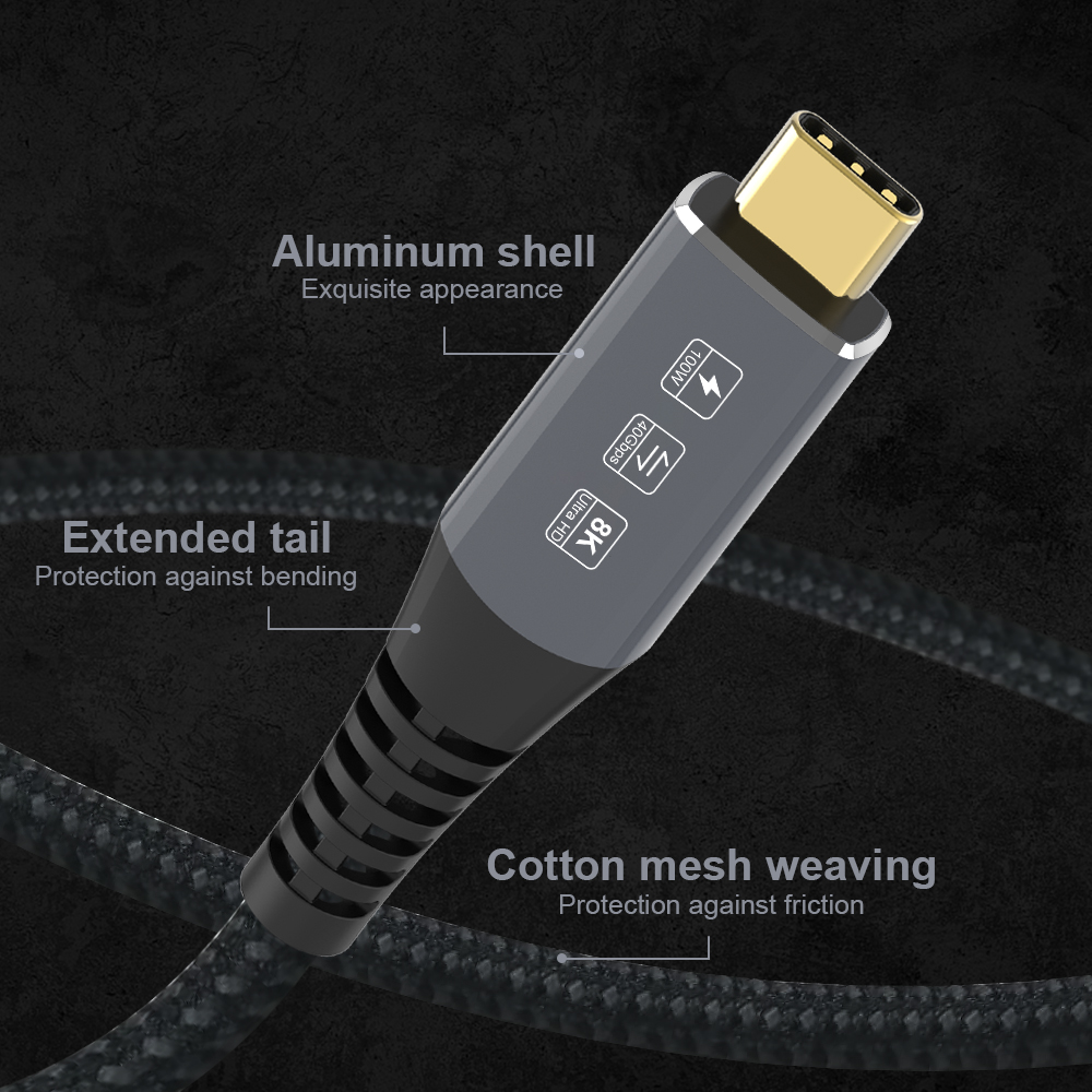 Câble USB-C vers USB-C 3m, 100 W, 20 Gbps