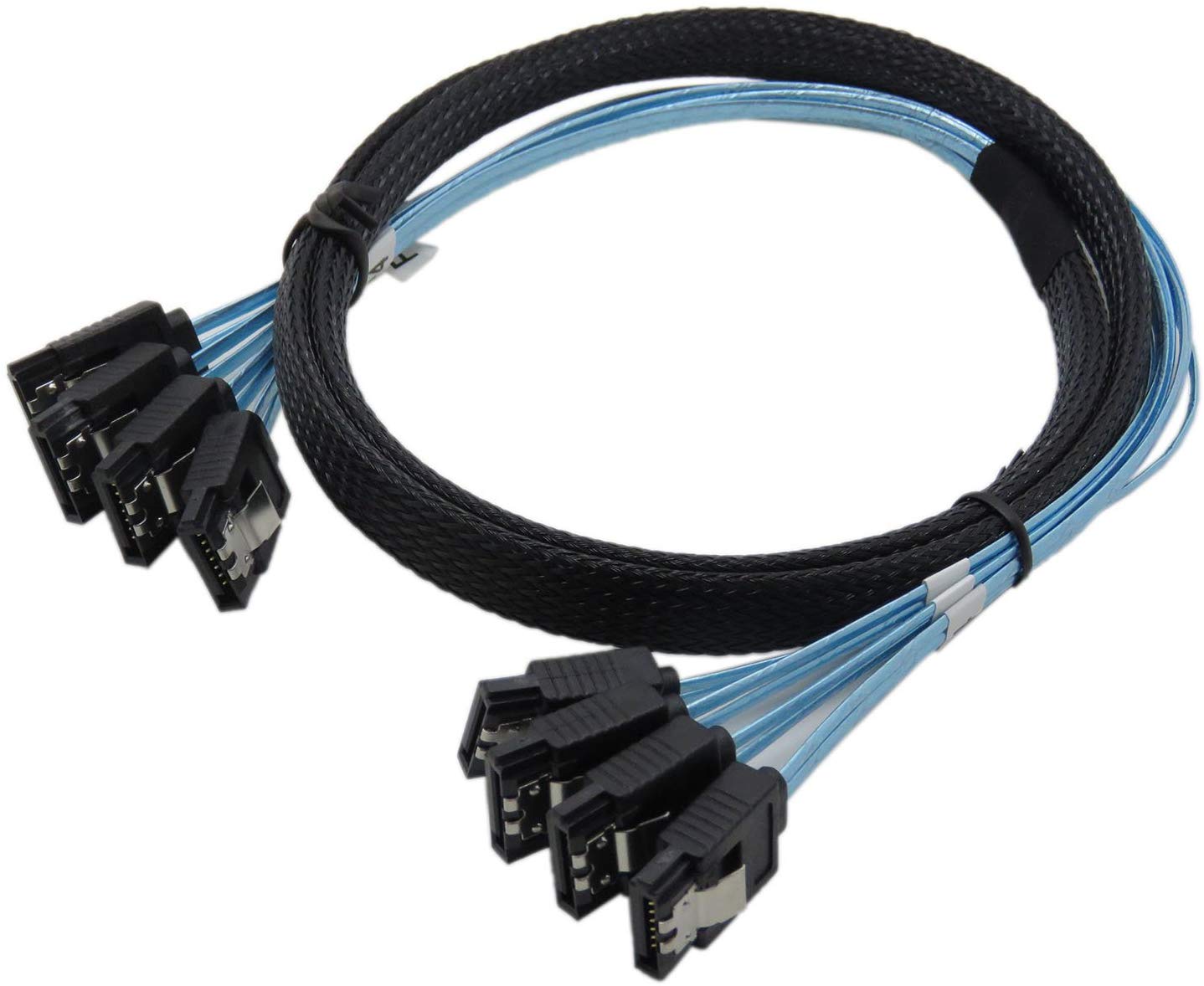 CableDeconn High Speed 6Gbps 4pcs/set Sata Cable Sas Cable for Server H0101
