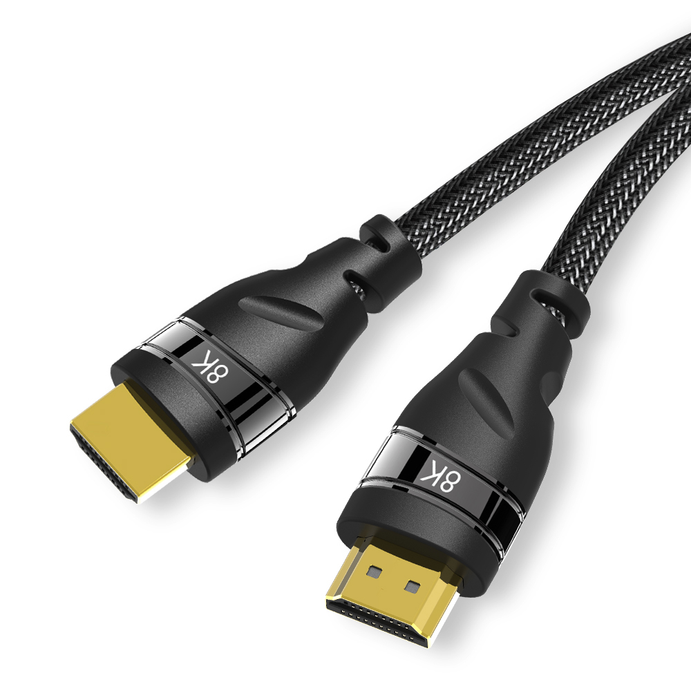 CABLEDECONN  HDMI 8K 2.1 Ultra HD Cable,8K@60Hz 4K@120Hz 48gbps Support HDCP 3D HDMI Cable for PS4 SetTop Box HDTVs Projectors T0209