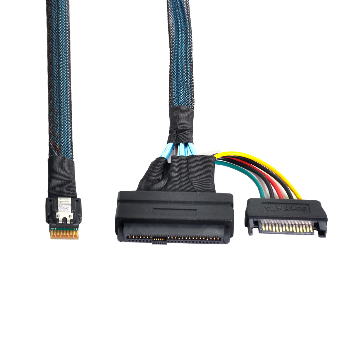 Xiwai U.2 U2 SFF-8639 to Slimline SFF-8654 4i NVME PCIe SSD Cable for Mainboard SSD 750 p3600 p3700 M.2