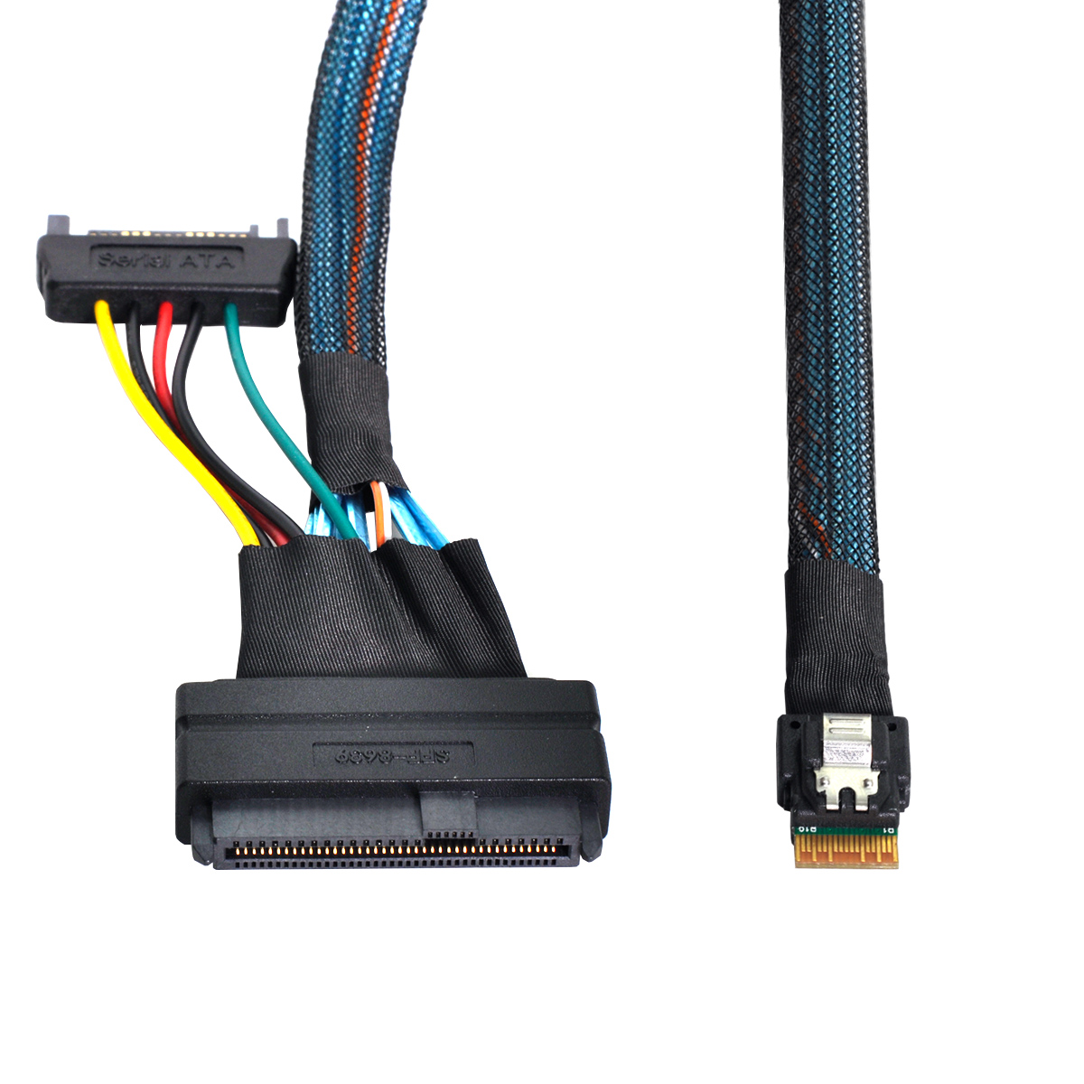 Xiwai U.2 U2 SFF-8639 to Slimline SFF-8654 4i NVME PCIe SSD Cable for Mainboard SSD 750 p3600 p3700 M.2