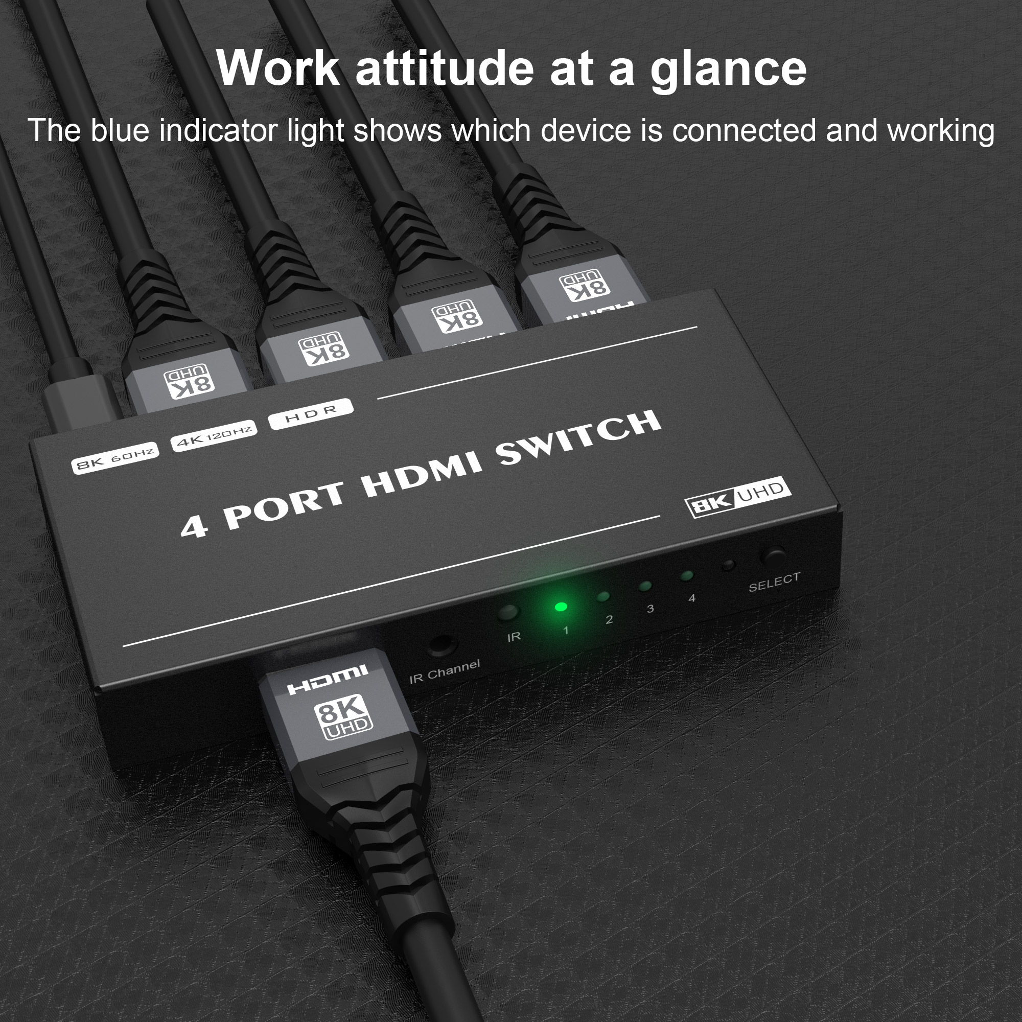 2024 Switcher HDMI 2.1-compatible 2 in 1 out Ultra 48Gbps 8K@60Hz 4K@120Hz  Switch adapter With switch button For HDTV Projector - AliExpress