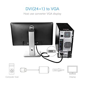 CableDeconn Active DVI To VGA Cable