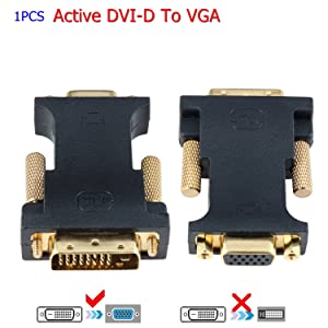 CableDeconn Active DVI-D To VGA Adapter